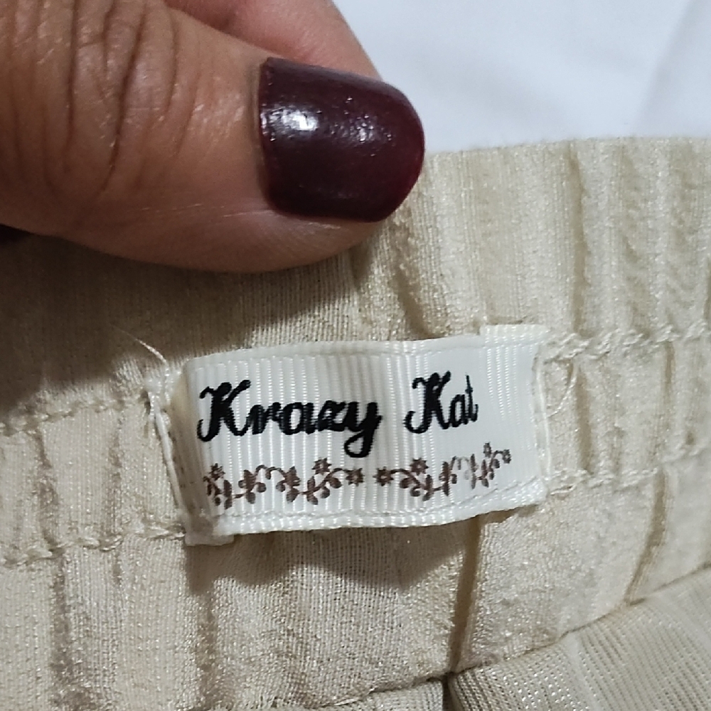 Krazy‎ Kat Cream Smocked Midi Skirt - Picture 6 of 11